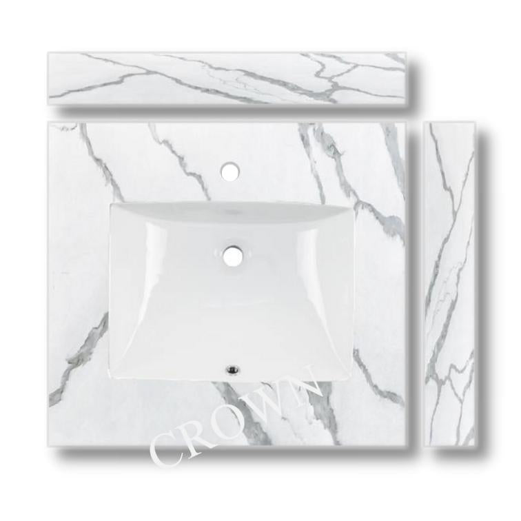 24"/30"  K08 Solid Wood Bathroom Vanity with Quartz Top & Sink VSB24/VSB2430