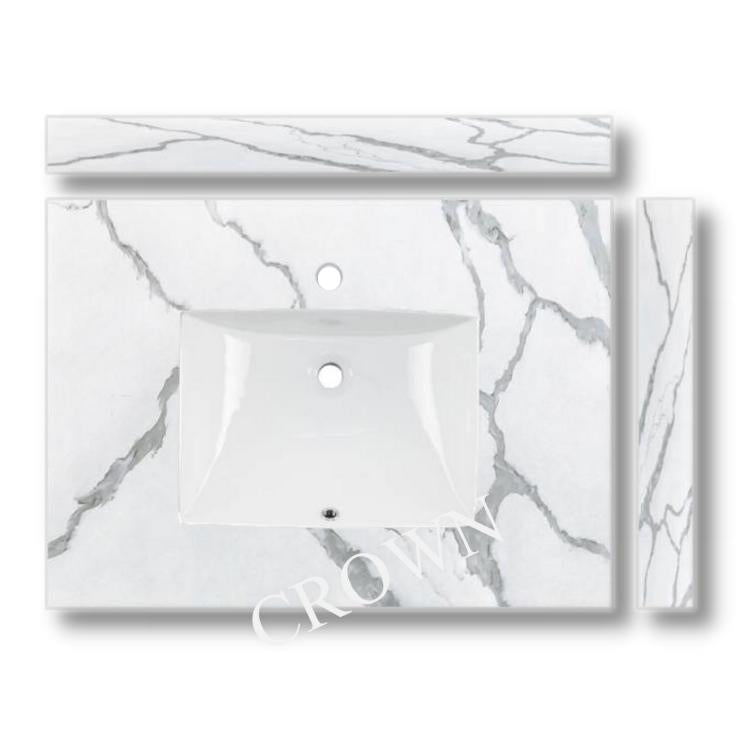 24"/30"  K08 Solid Wood Bathroom Vanity with Quartz Top & Sink VSB24/VSB2430