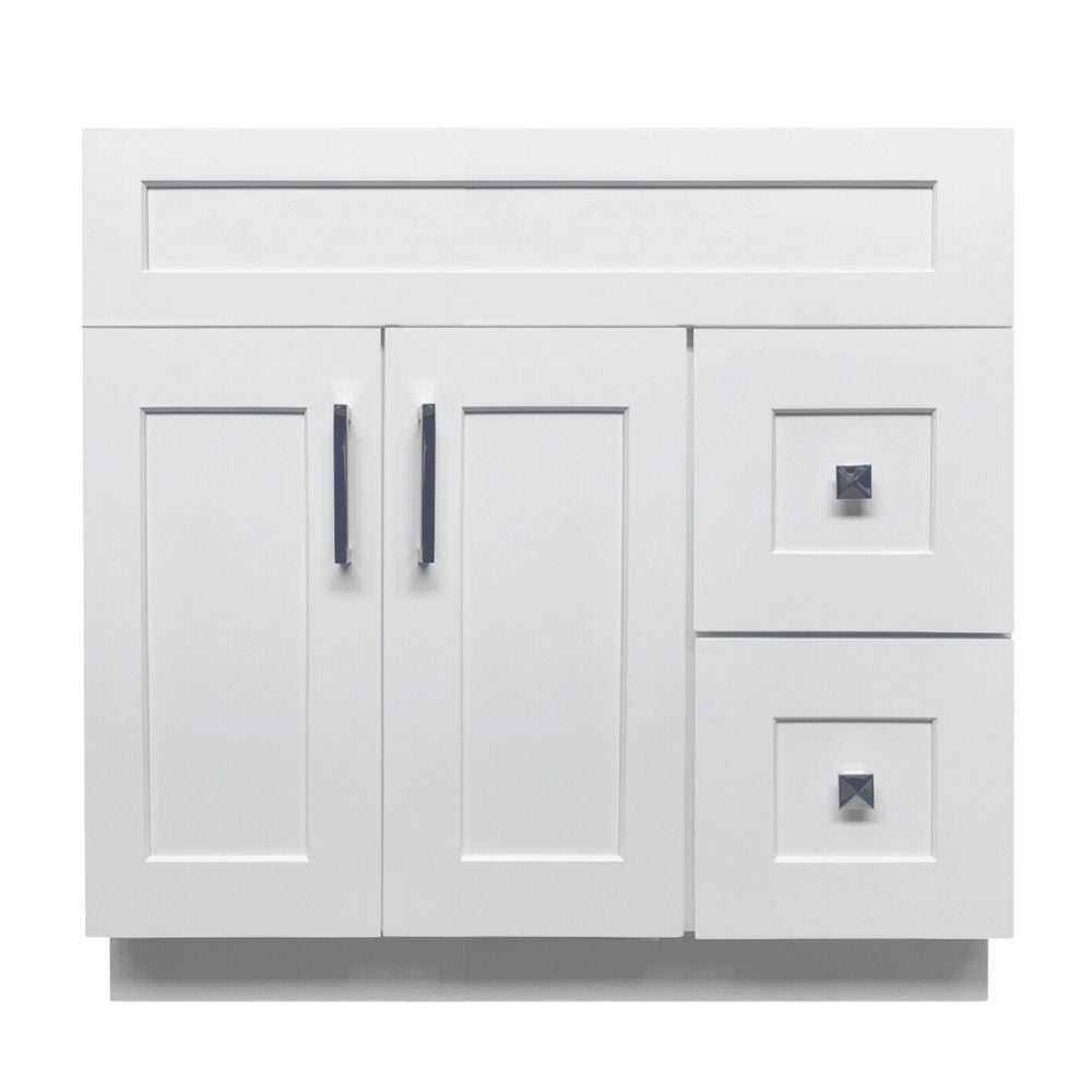 36" Solid Wood Bathroom Vanity Cabinet Only VSD36R