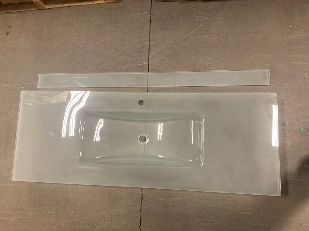 Frosted Glass Top with Sink - (Warehouse Clearance Sale)