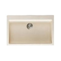 Crown GS8207 Solid Granite Single Bowl Undermount Quartz Kitchen Sink - RenoShop