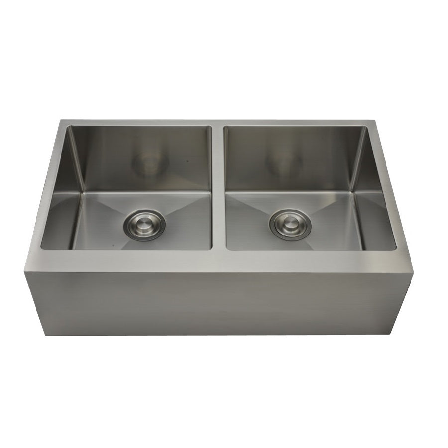 RFD AP3320A Stainless Steel Double Undermount Apron Sink | RenoShop