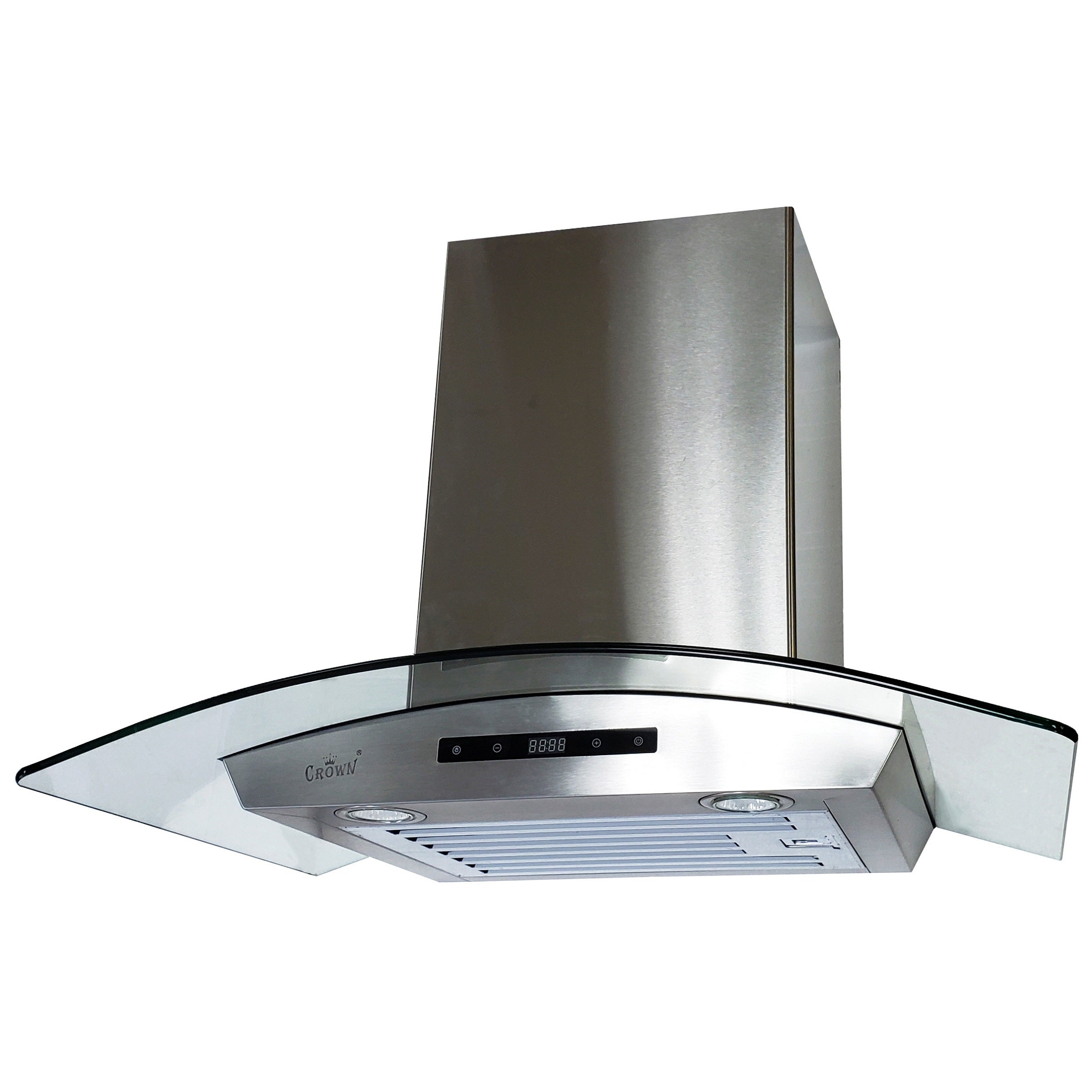 Crown PRO-D01/I/30 Professional 30" Stainless Steel Silver Island Mount Range Hood - RenoShop