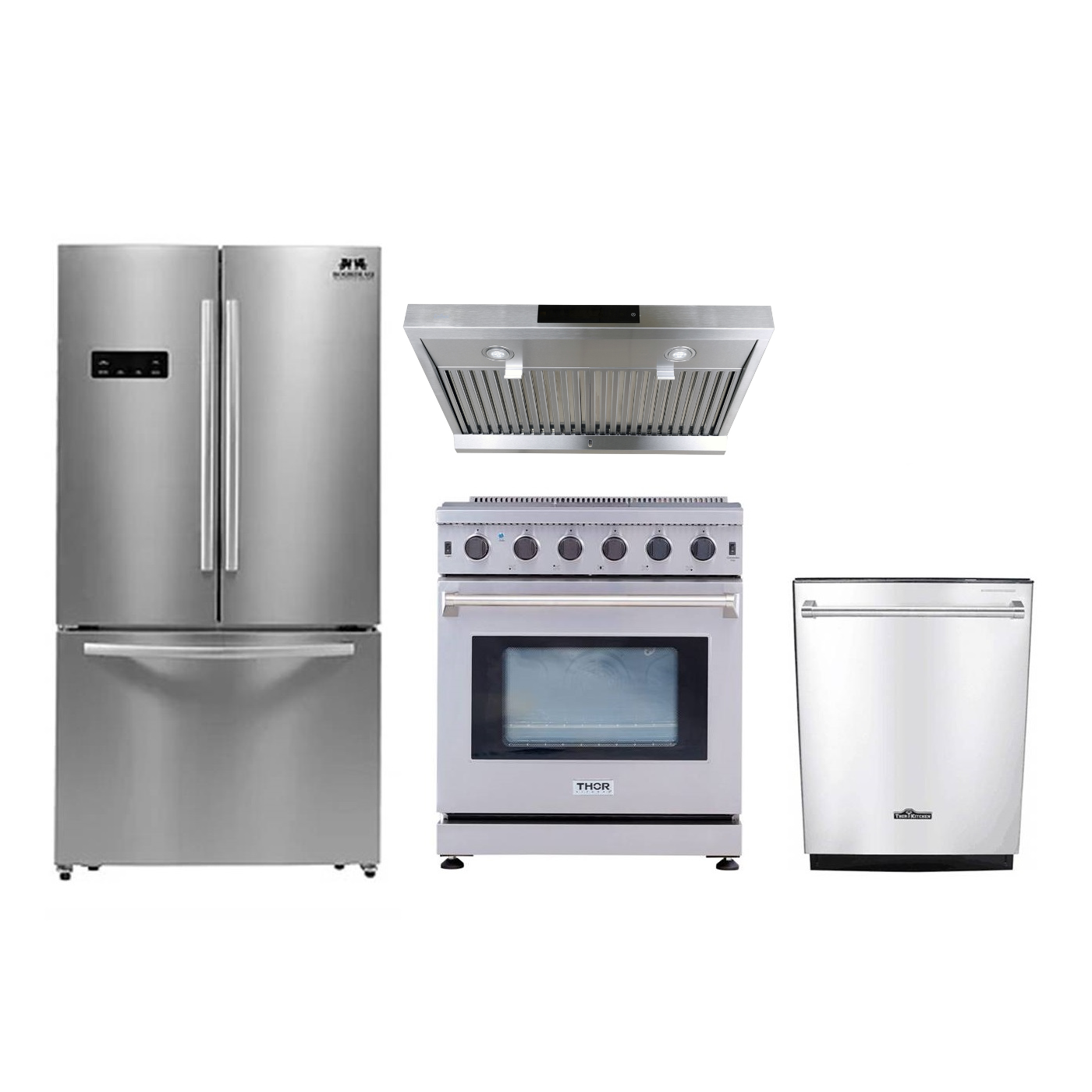 Fridge top oven dishwasher