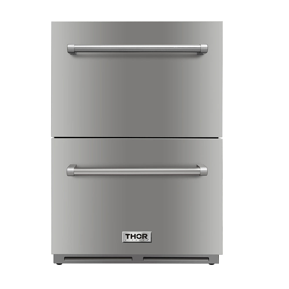 24" Indoor/Outdoor Stainless Steel Refrigerator Drawer TRF2401U - RenoShop