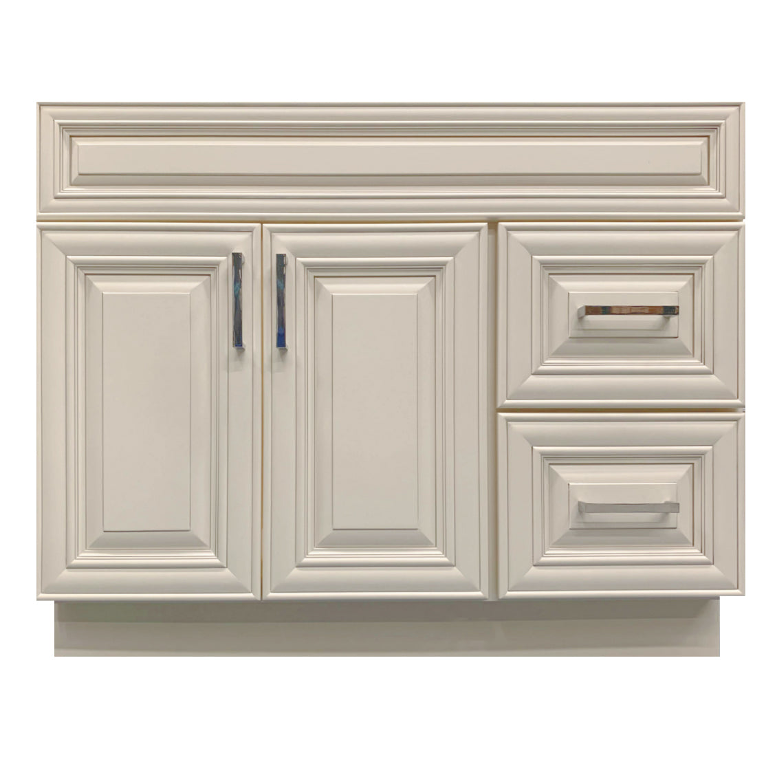 Crown VSD42R 42" Solid Wood Bathroom Vanity with Quartz Top & Sink - RenoShop