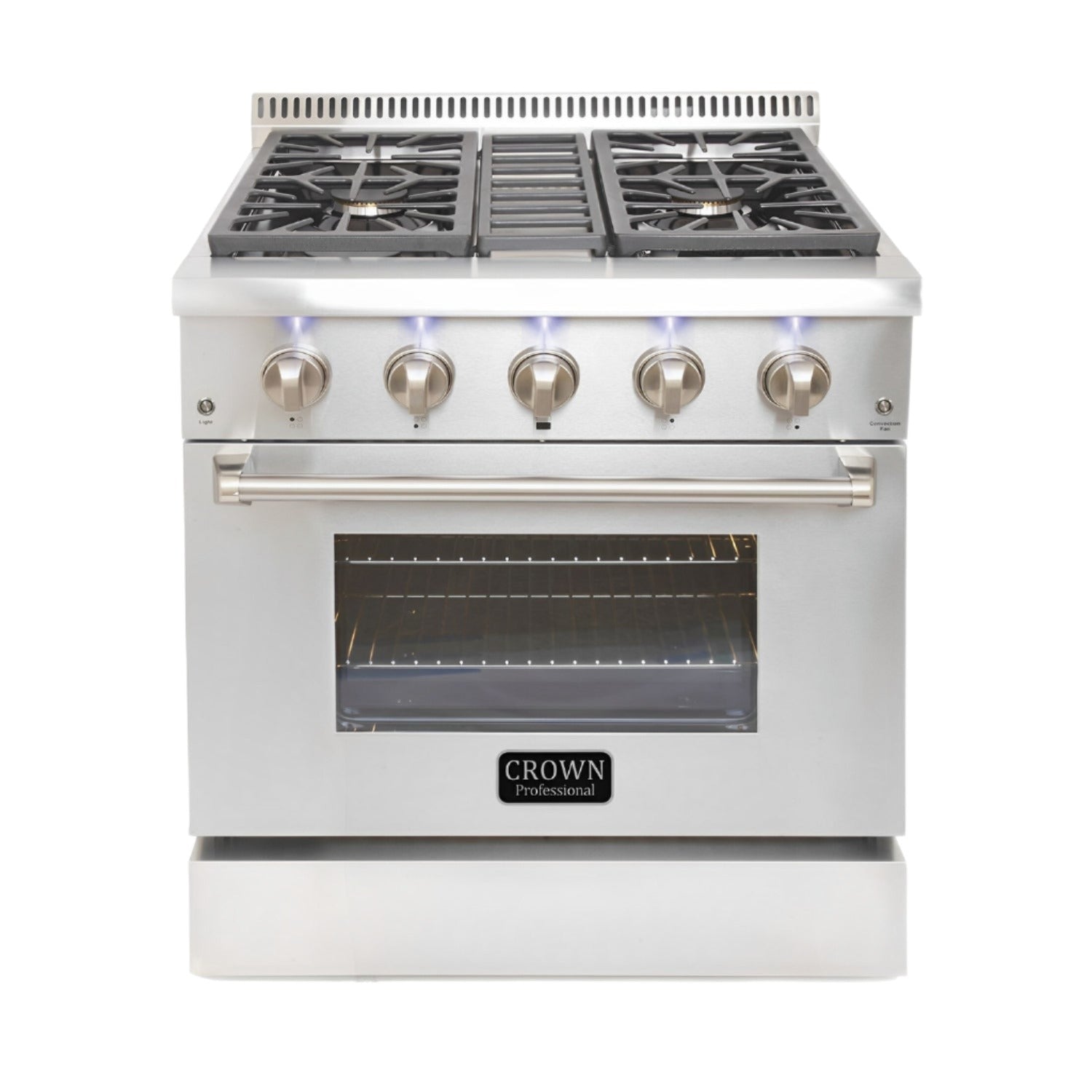 30" Crown Professional Stainless Steel Dual Fuel Gas Range ARD3001 - Compatible with THOR Kitchen HRD3088U