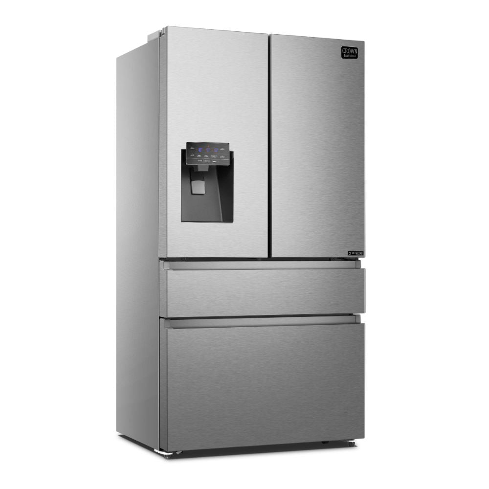 Crown 36" Professional Counter Depth Refrigerator with Ice & Water Dispenser ARF3601