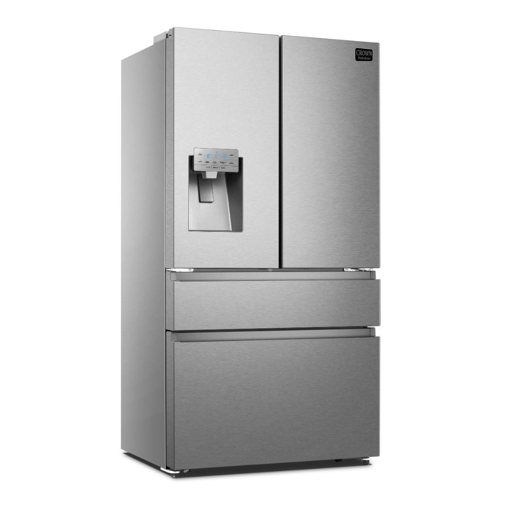 Crown 36" Professional French Door Refrigerator with Ice & Water Dispenser ARF3601