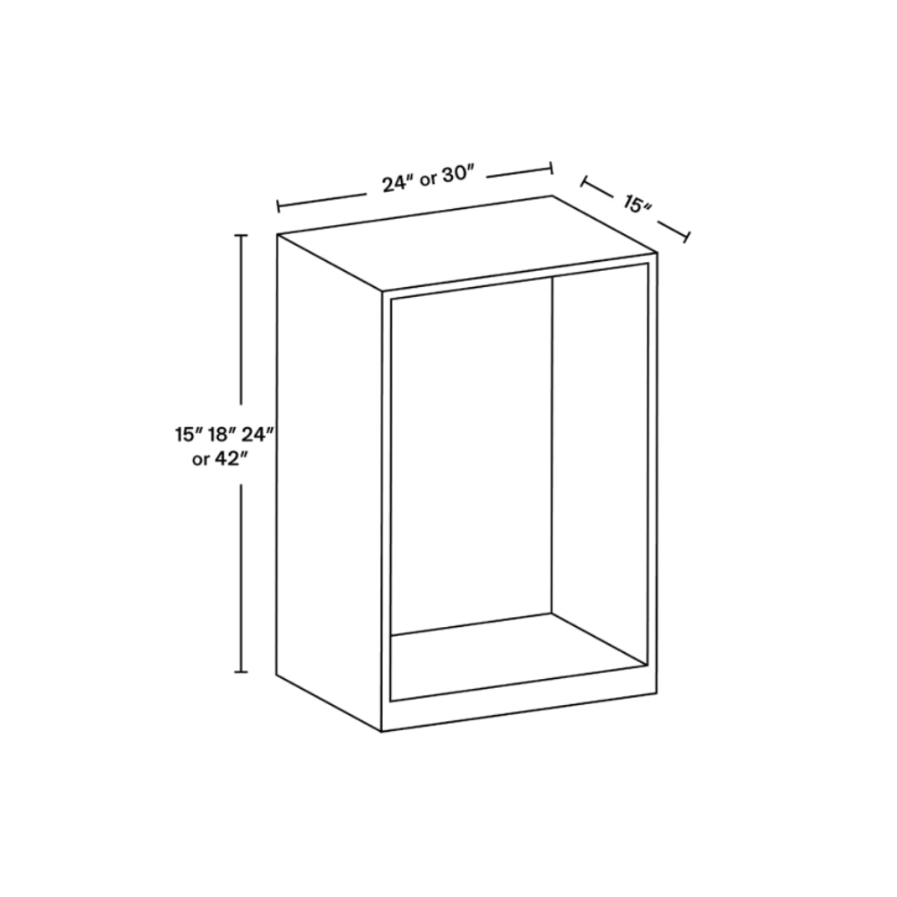 24" x 15" Closet Base Section CL-CB2415