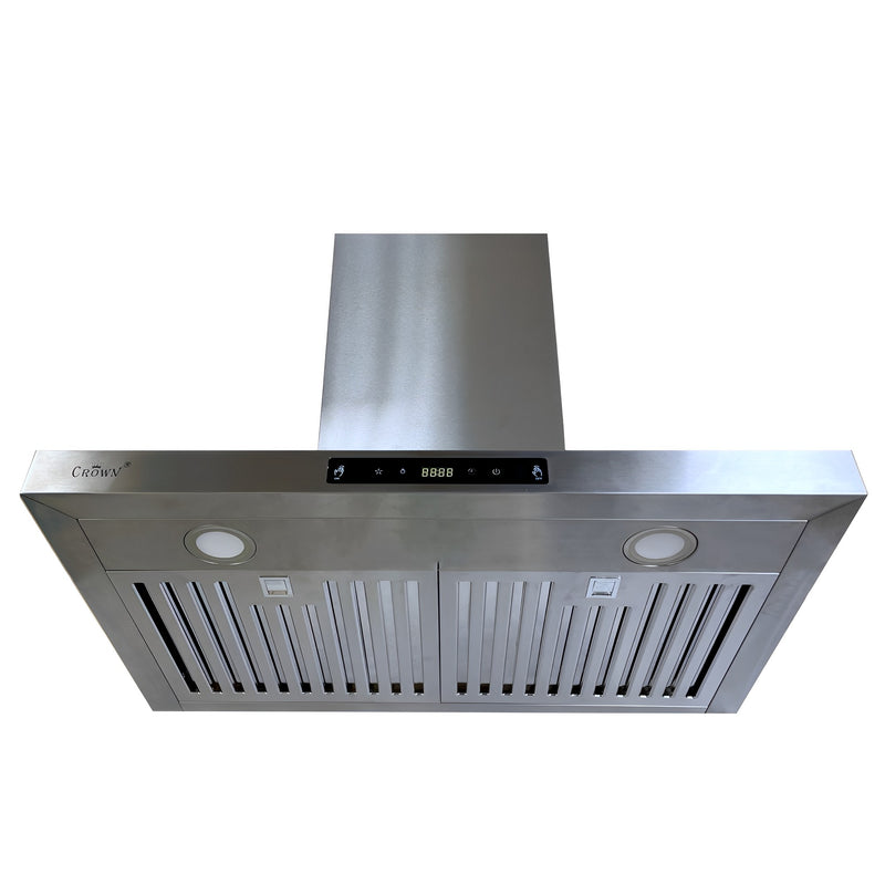 30" 900 CFM Stainless Steel Gesture Control Wall Mount Range Hood PRO-B09/30 - RenoShop