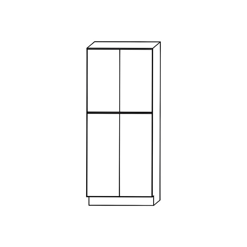 U308424 Grey Shaker Pantry Cabinet — Modern Style - RenoShop