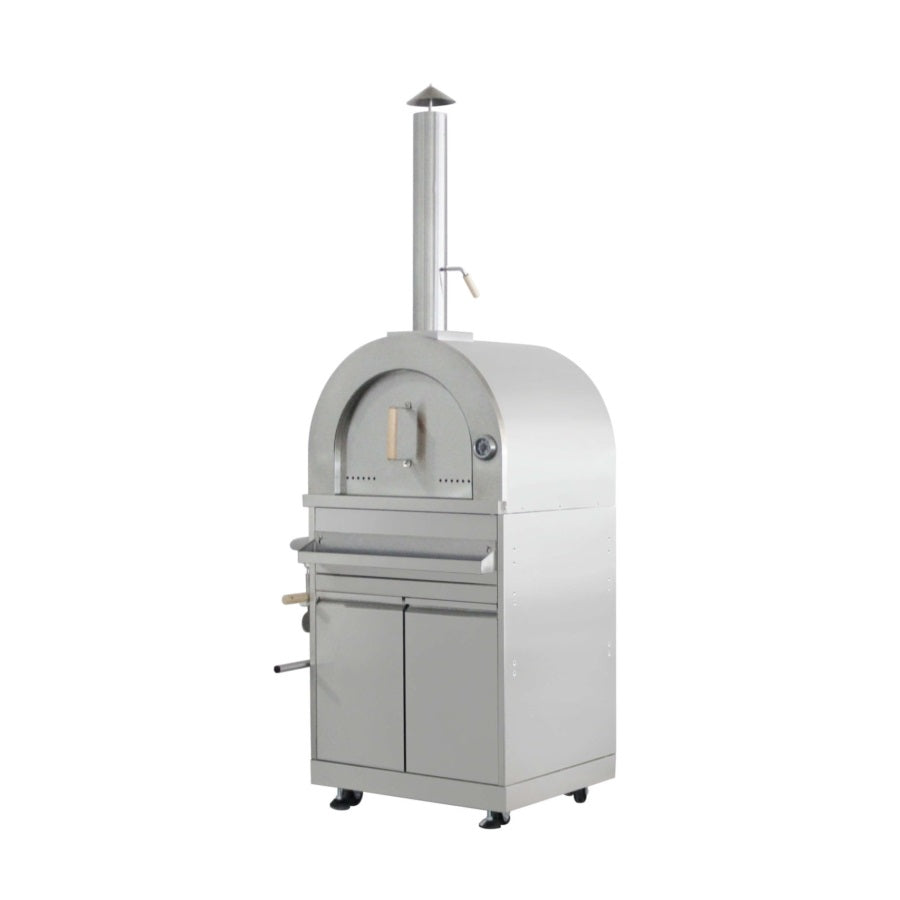 Wood Fired Stainless Steel Outdoor Pizza Oven with Cabinet CR07SS304 - RenoShop