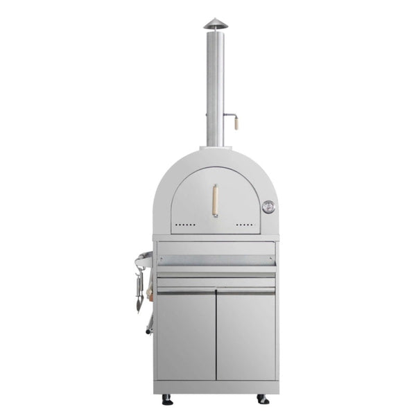 Wood Fired Stainless Steel Outdoor Pizza Oven with Cabinet CR07SS304 - RenoShop