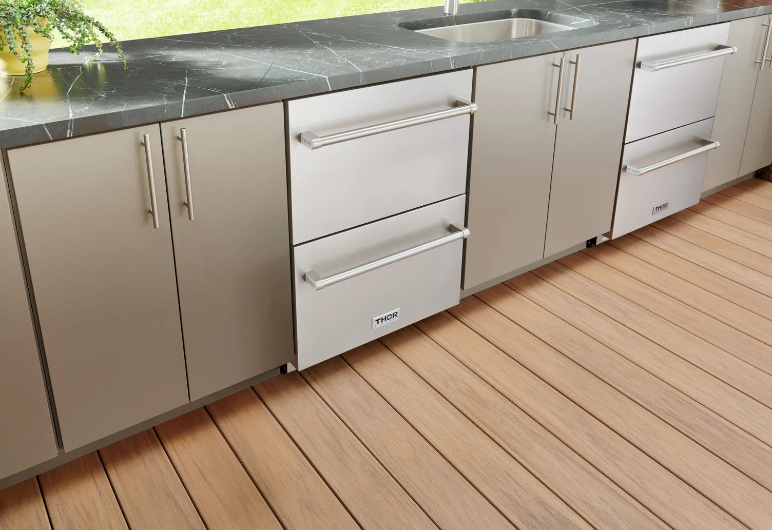 24-Inch Indoor Outdoor Freezer Drawer in Stainless Steel – TRZ24U
