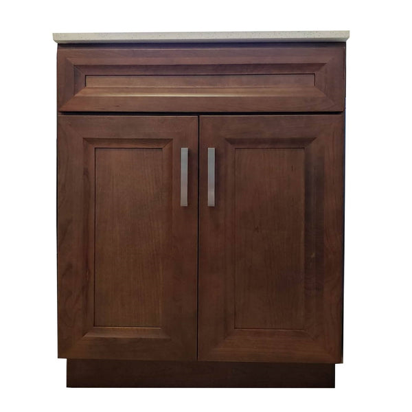 Crown VSB K11 Solid Wood Bathroom Vanity with Quartz Top & Sink - RenoShop