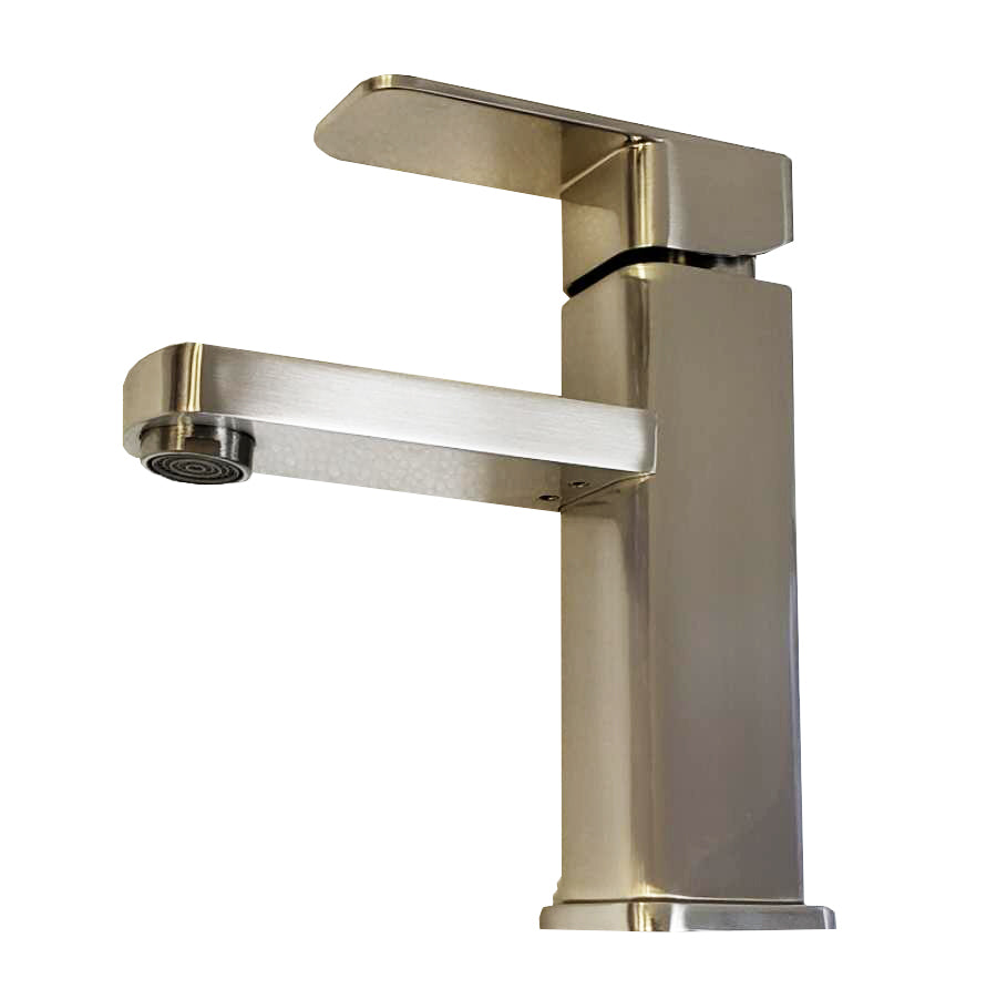 Crown BN-101 Brushed Nickel Modern Style Bathroom Faucet - RenoShop