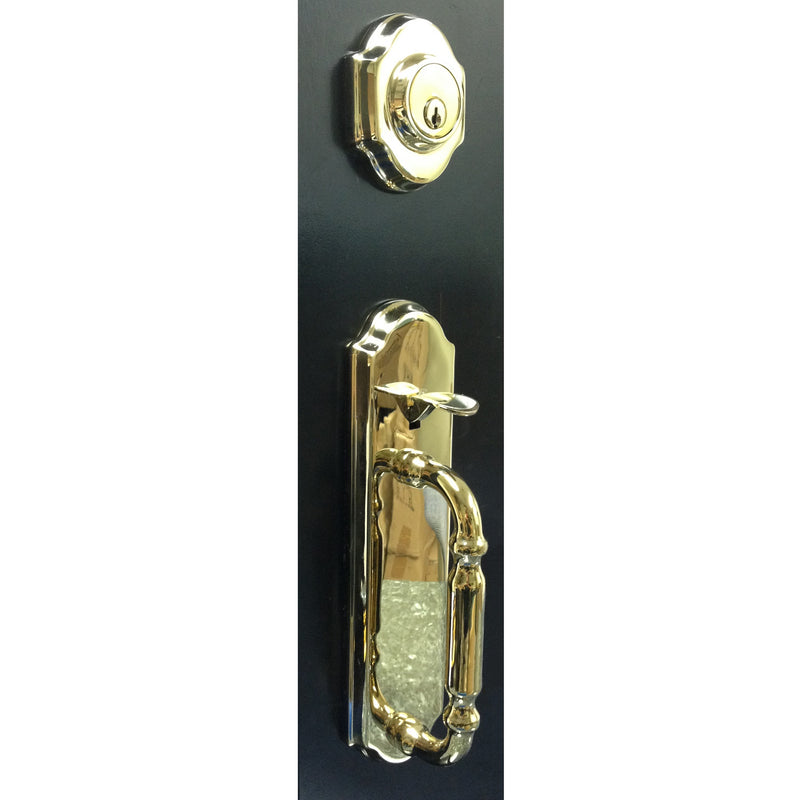 Crown Door Lock Handle Set PVD-2003 - RenoShop