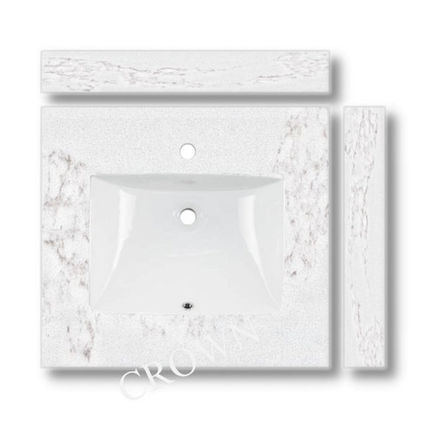 25" quartz vanity top