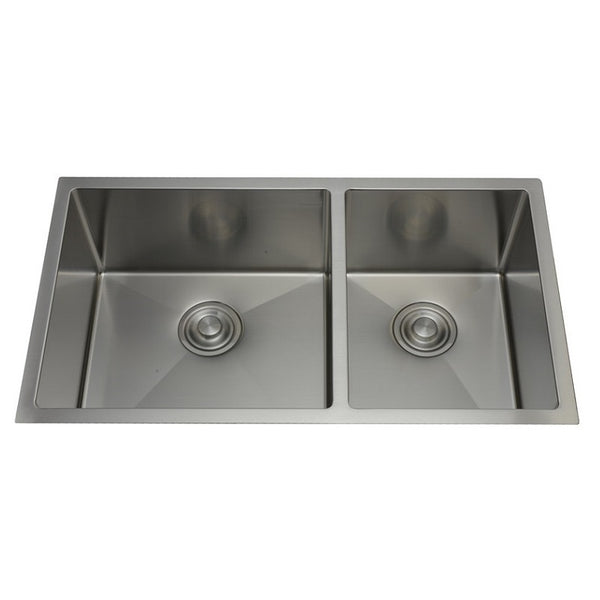 RFD 3218B-R10 Stainless Steel Double Undermount  Kitchen Sink - RenoShop