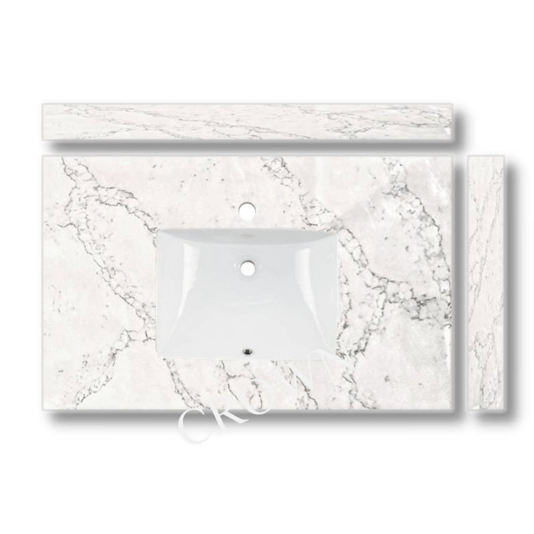 37 inch quartz vanity top