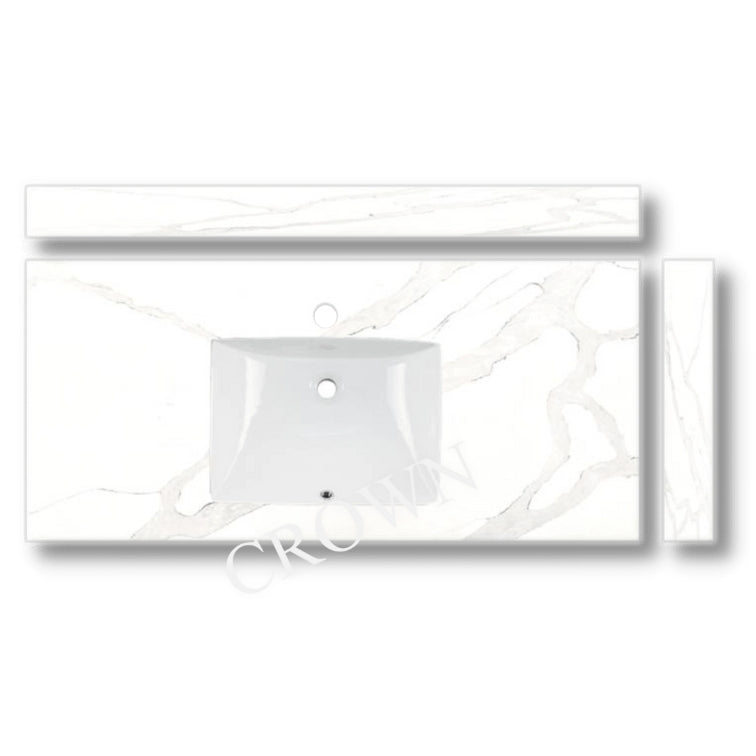 55 inch quartz vanity top