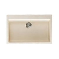 Crown GS8207 Solid Granite Single Bowl Undermount Quartz Kitchen Sink - RenoShop