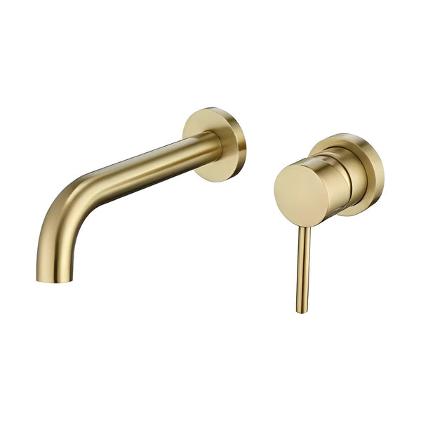 Brushed Gold Wide Spread Single Handle Bathroom Faucet CM08048BG - RenoShop