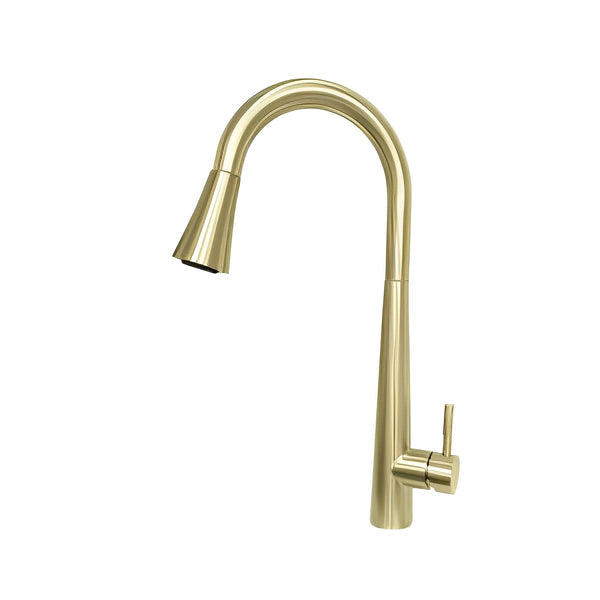 Brushed Gold Single Handle Kitchen Faucet CM55040BG - RenoShop