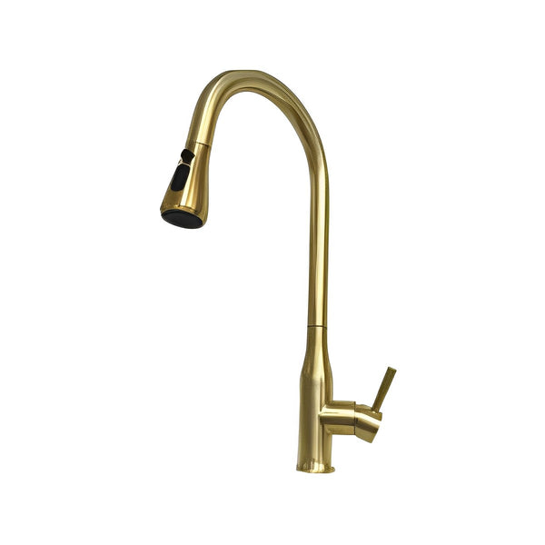 Brushed Gold Single Handle Kitchen Faucet CM55042BG - RenoShop