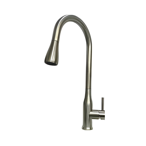 Brushed Nickel Single Handle Kitchen Faucet CM55042BN - RenoShop