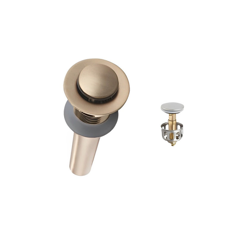 Brushed Gold Vanity Pop-up Drain CZVD-04GD - RenoShop