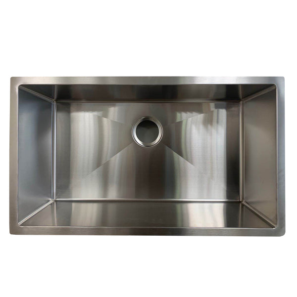 RNH F3118S-R10 Stainless Steel Single Undermount Kitchen Sink - RenoShop