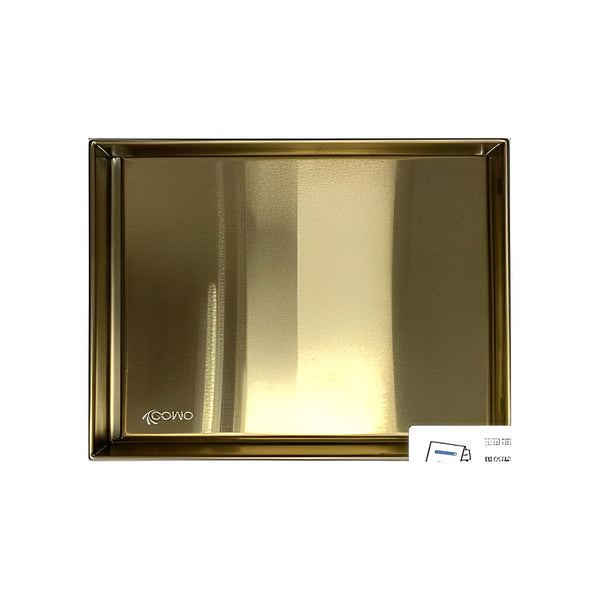 6" x 6" Brushed Gold Shower Room Drainage G01BG - RenoShop