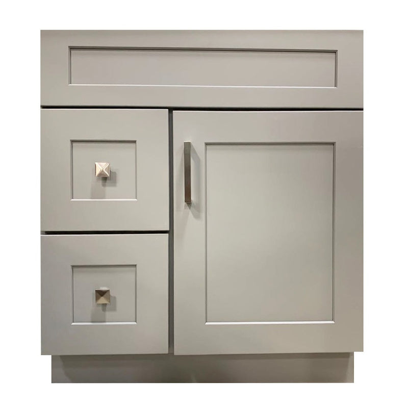 Crown VSD30L 30" Solid Wood Bathroom Vanity with Quartz Top & Sink - RenoShop