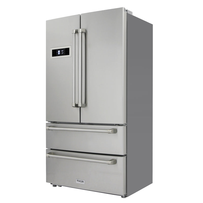 36" Counter depth French door Stainless Steel Refrigerator HRF3601F - RenoShop
