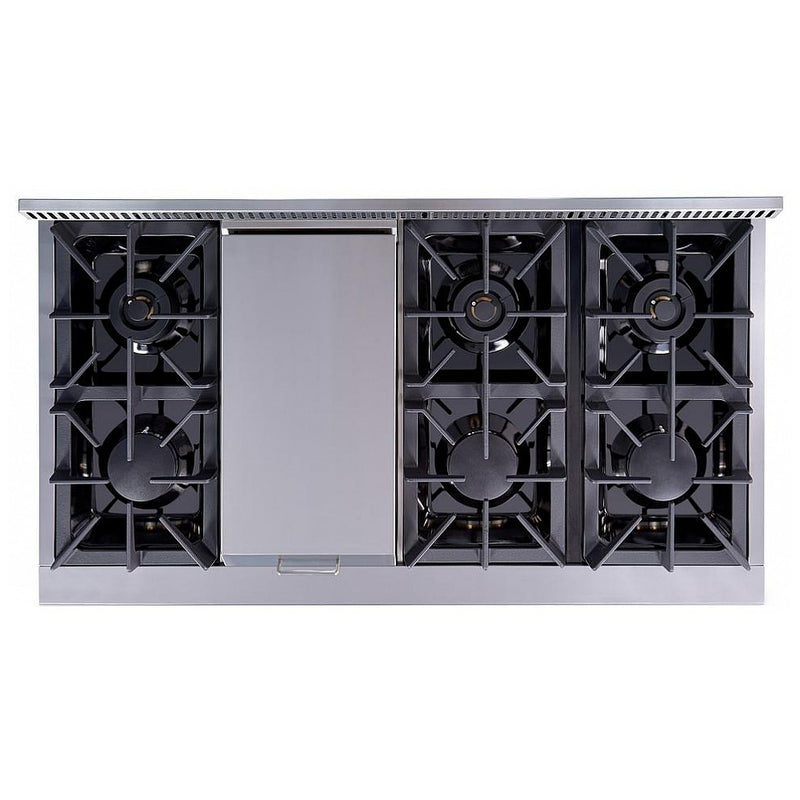 48" 6 Burner Stainless Steel Professional Gas Range HRG4804U Open Box