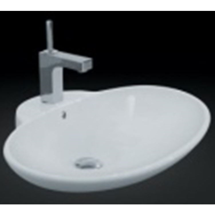 Crown K422-W Porcelain Bathroom Vessel Sink - RenoShop