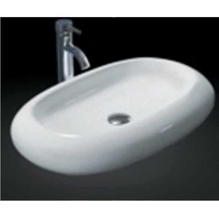 Crown K452-W Porcelain Bathroom Vessel Sink - RenoShop