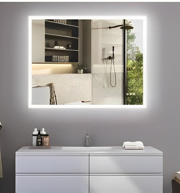 Horizontal Hanging Mirror with LED Light and Bluetooth MSL-112 - RenoShop