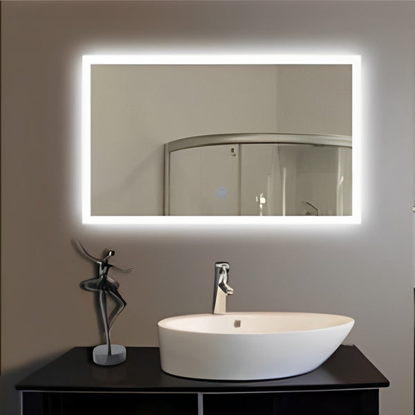 48" Horizontal Hanging Mirror with LED Light MSL-318 - RenoShop