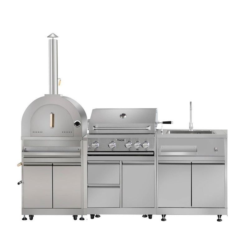 THOR 4-Pc Pro Style  Stainless Steel Modular Outdoor Kitchen Suite 4Pc-1 - RenoShop