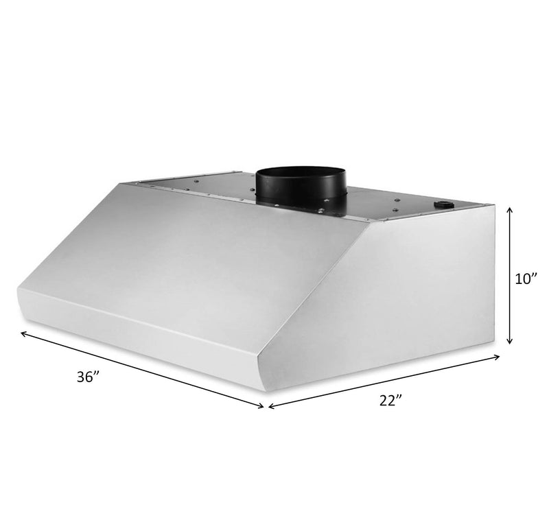 36" 900 CFM Stainless Steel Under Cabinet Range Hood HRH3606U - (Open Box) - RenoShop
