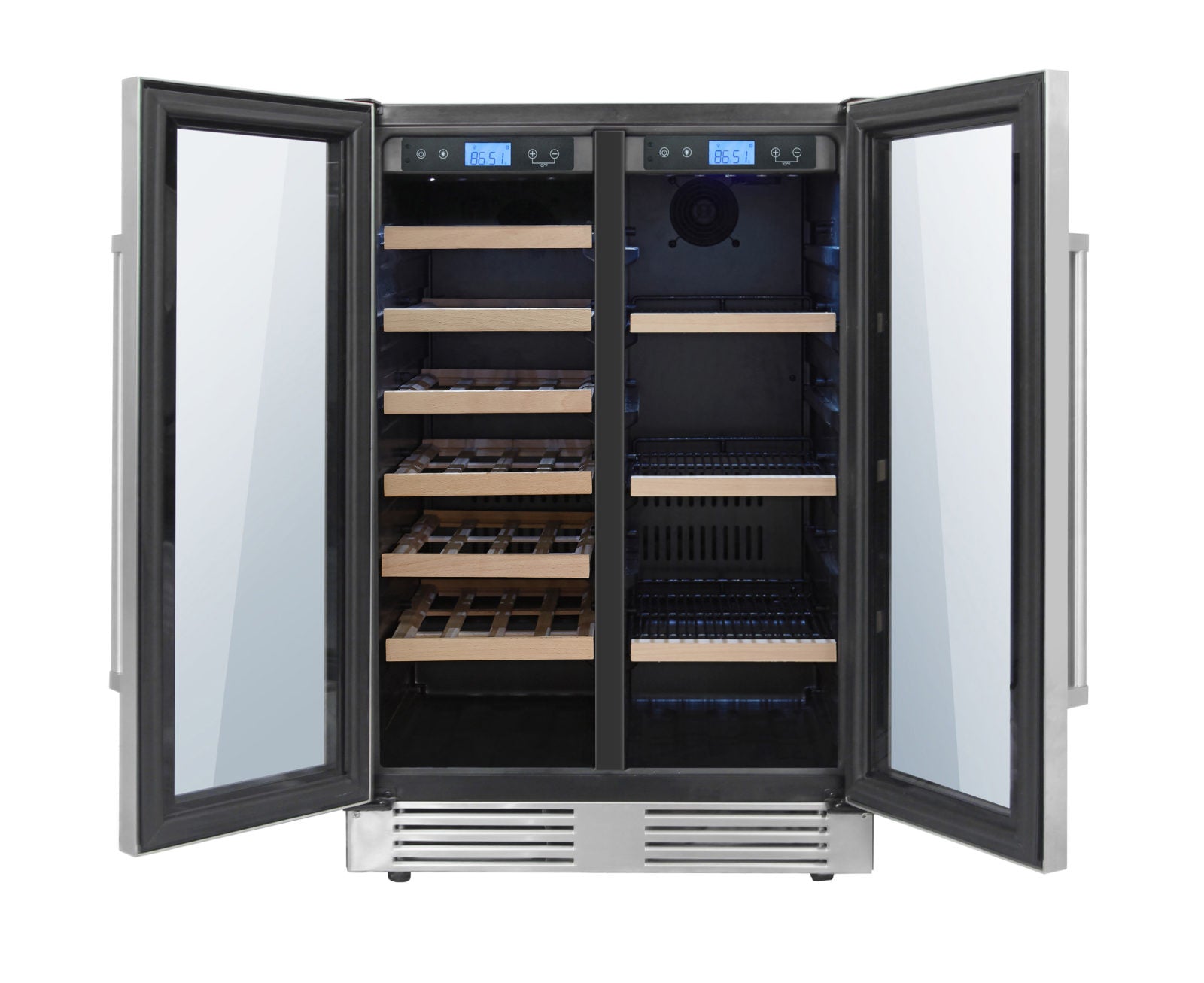 Thor Kitchen TBC2401DI 24 Inch Under Counter French Door Dual Zone Wine Cooler - RenoShop