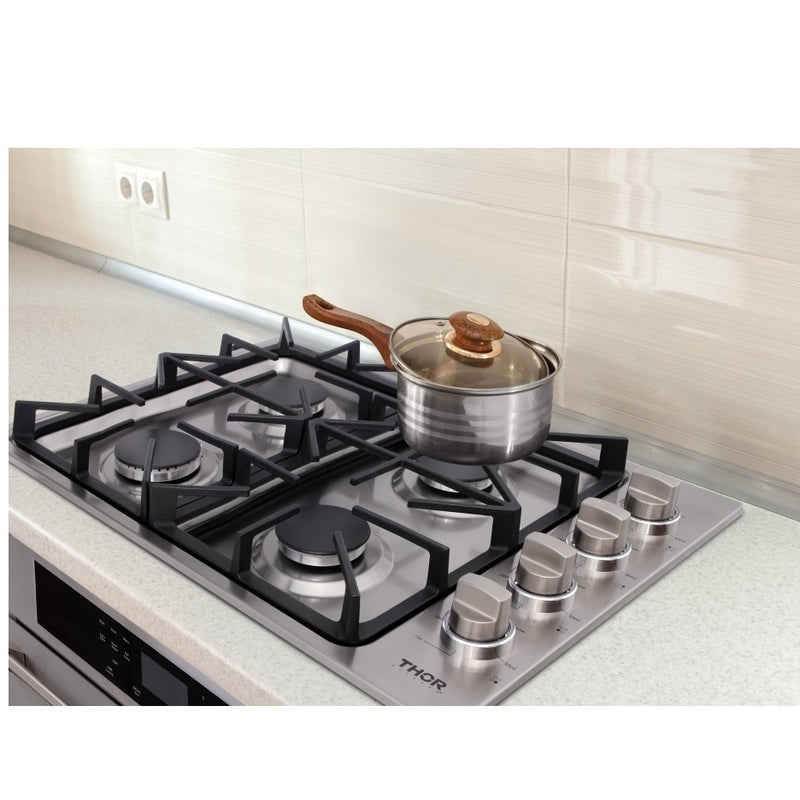 Thor Kitchen TGC3001 30" 4 Burner Drop-In Stainless Steel Gas Cooktop