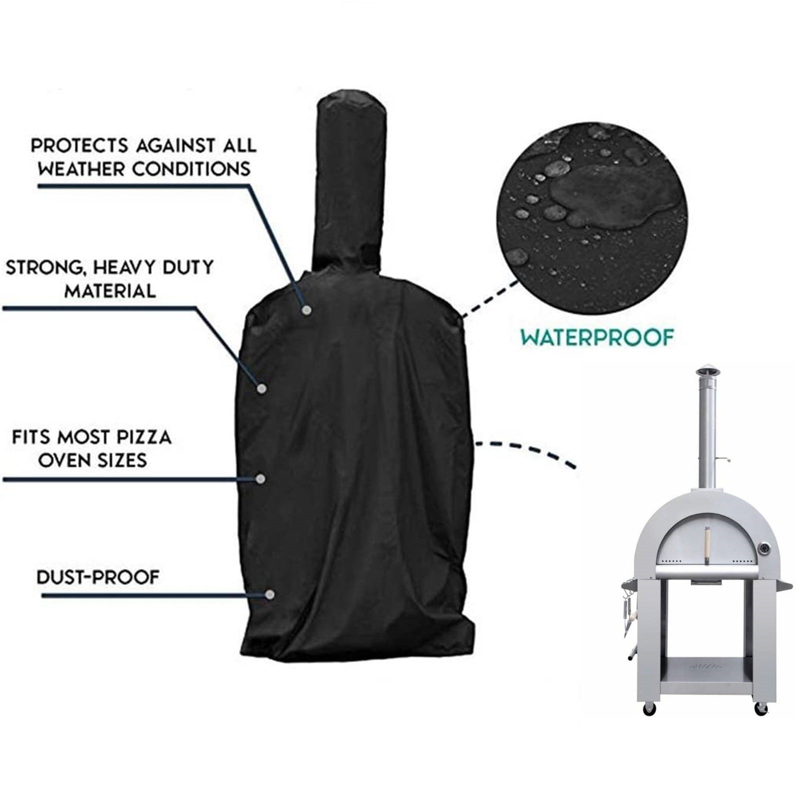 Pizza Oven Cover Waterproof and Heavy Duty Protective Cover | RenoShop