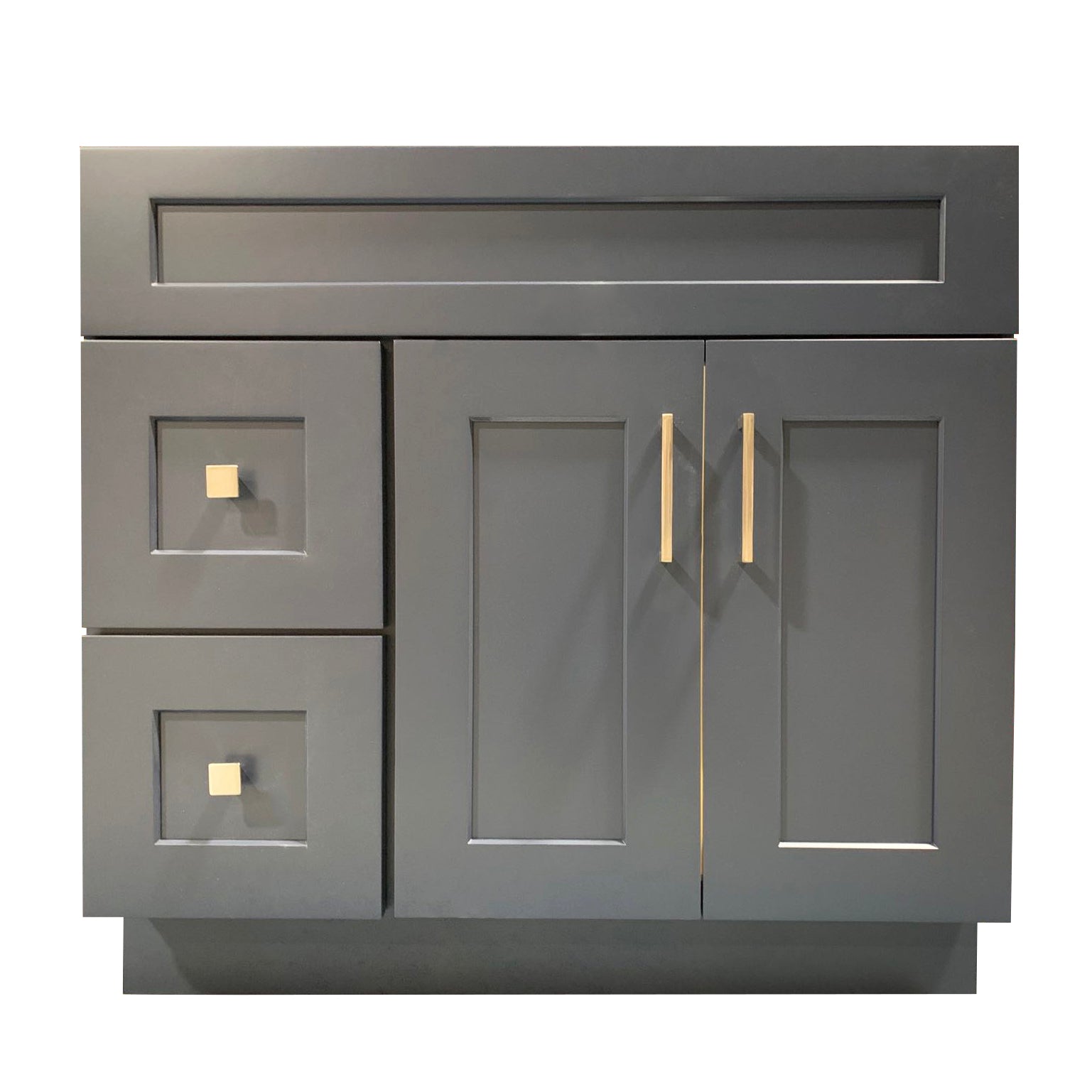 36" Solid Wood Bathroom Vanity Cabinet Only VSD36L - RenoShop