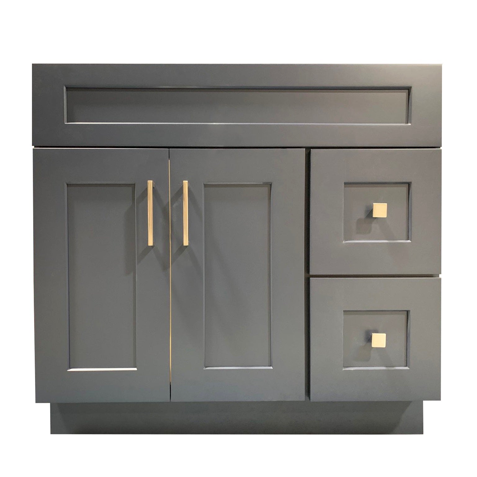 36" Solid Wood Bathroom Vanity Cabinet Only VSD36R - RenoShop