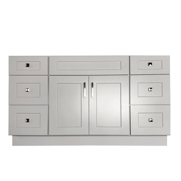 Crown VSD54 54" Solid Wood Bathroom Vanity with Quartz Top & Sink - RenoShop