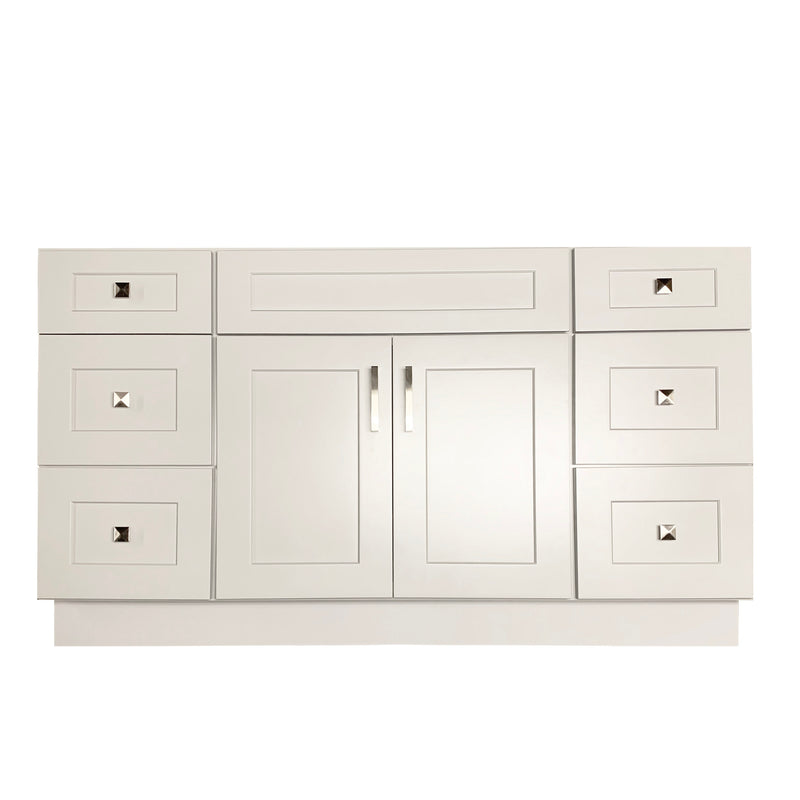 Crown VSD54 54" Solid Wood Bathroom Vanity with Quartz Top & Sink - RenoShop